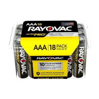 Rayovac Ultra Pro Alkaline AAA Batteries (18-Pack)